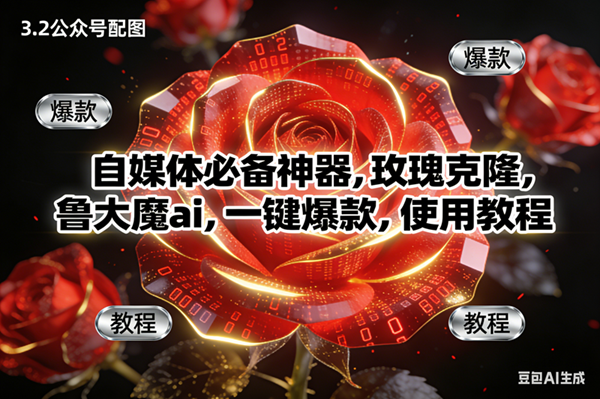 （16919期）玫瑰克隆神器，ai鲁大魔，自媒体必备软件，一键爆款工具，详细教程-168网创