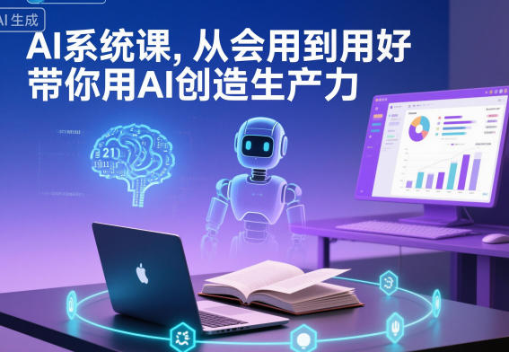 AI系统课，从会用到用好，带你用AI创造生产力-168网创