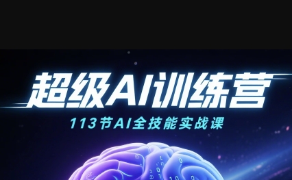 超级AI视频:绘画、带货、职场全场景113节通关课,解锁AI无限可能,开启精彩AI之旅-168网创