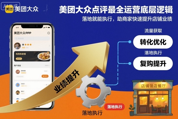 美团大众点评最全运营底层逻辑，落地就能执行，助商家快速提升店铺业绩-168网创