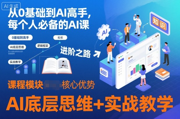 从0基础到AI高手,每个人必备的AI课,AI底层思维+实战教学-168网创
