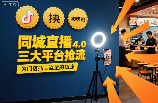 同城直播实操班4.0，三大平台抢流，为门店插上流量的翅膀-168网创