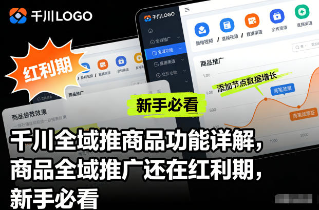千川全域推商品功能详解,商品全域推广还在红利期,新手必看-168网创