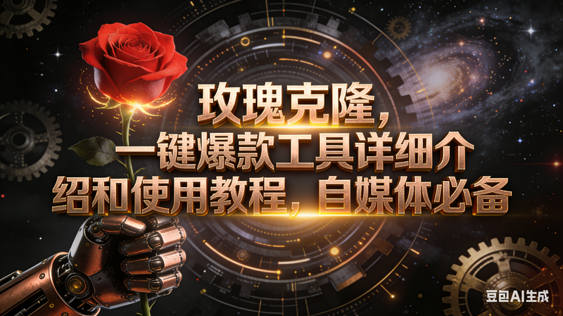 （16792期）玫瑰克隆工具，自媒体必备，一键爆款工具详细介绍和使用教程-168网创