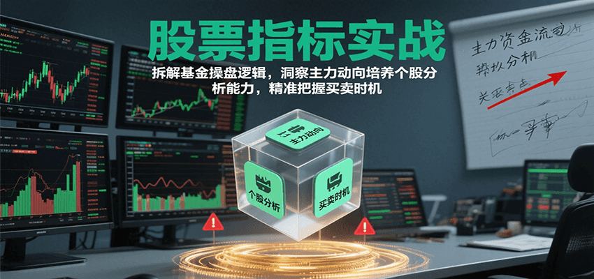 股票指标实战，基金操盘逻辑拆解，洞察主力动向培养个股分析能力把握买卖时机（更新）-168网创