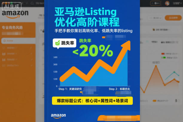 亚马逊Listing优化高阶课程,手把手教你策划高转化率、低跳失率的listing-168网创