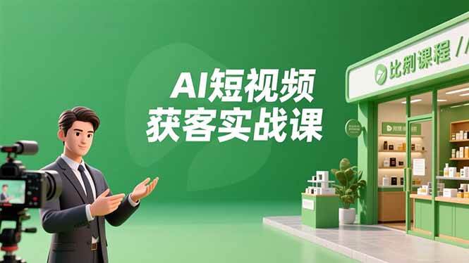 （16747期）AI短视频获客实战课，数字人创作、实体行业应用、精准引流，30天获取客源月入6万+-168网创