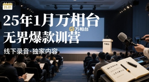 25年1月万相台无界爆款特训营线下录音-168网创