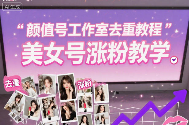 颜值号工作室去重教程,美女号涨粉教学-168网创