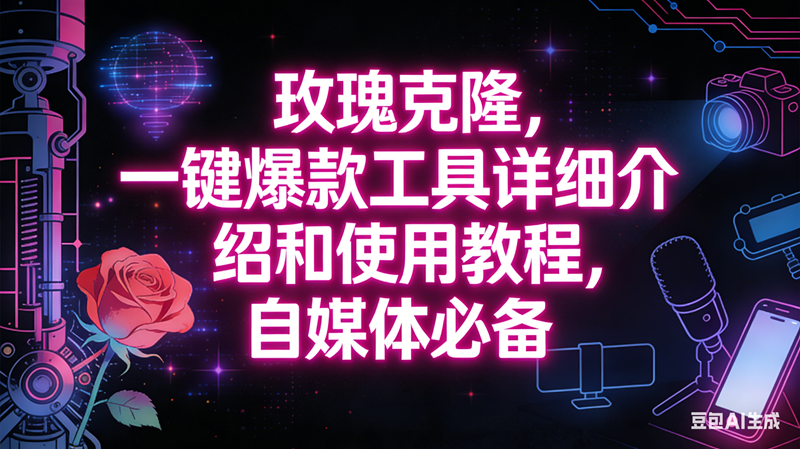 （16811期）玫瑰克隆工具，自媒体必备神器，一键爆款，详细介绍和使用教程-168网创