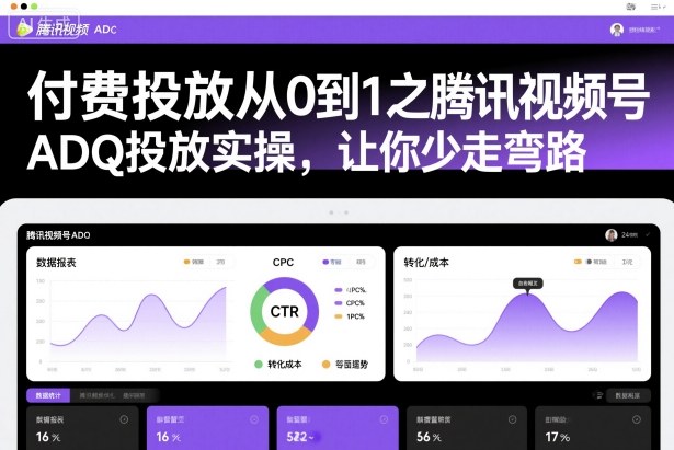 付费投放从0到1之腾讯视频号ADQ投放实操,让你少走弯路-168网创