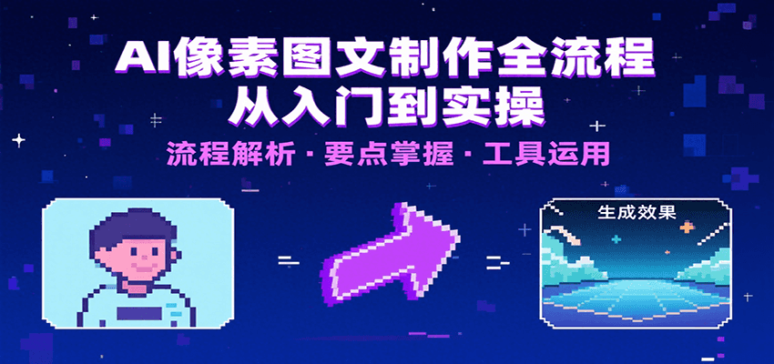 AI像素图文制作全流程：内容要点、文案选择及所用工具，助你快速入局-168网创