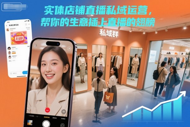 实体店铺直播私域运营，帮你的生意插上直播的翅膀-168网创
