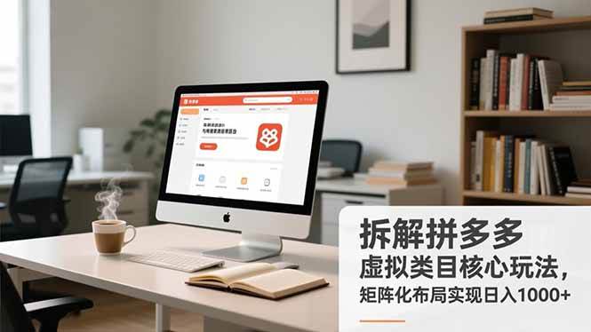 （16906期）拆解拼多多虚拟类目核心玩法，矩阵化布局实现日入1000+-168网创