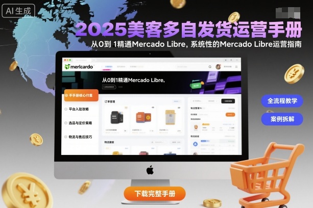 2025美客多自发货运营手册:从0到1精通Mercado Libre,系统性的Mercado Libre运营指南-168网创