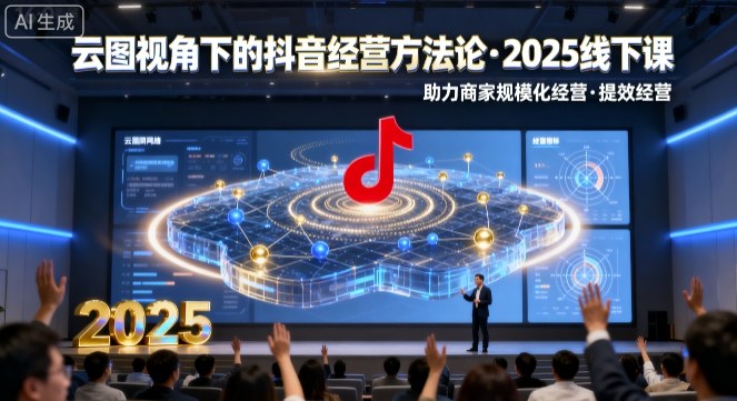 云图视角下的抖音经营方法论，2025线下课，助力商家规模化经营，提效经营（录音+字幕）-168网创