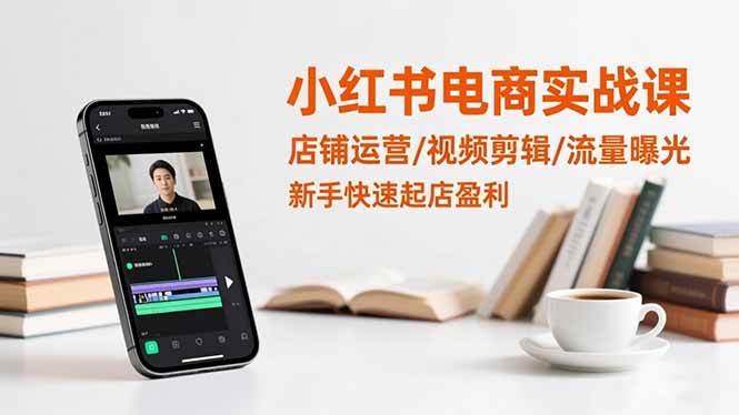 （16536期）小红书电商实战课：店铺运营/视频剪辑/流量曝光，新手快速起店盈利-168网创