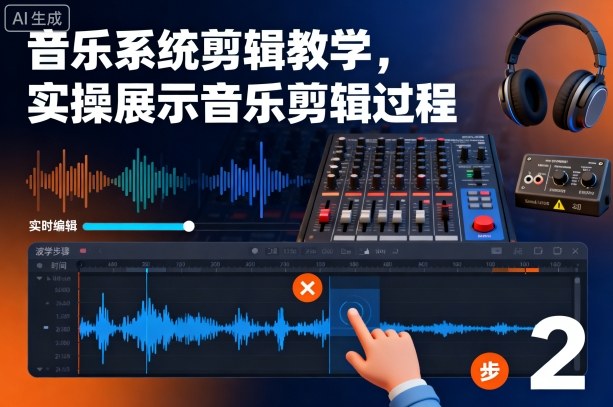 音乐系统剪辑教学,实操展示音乐剪辑过程-168网创