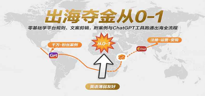出海夺金从0-1:零基础学平台规则、文案剪辑,附案例与ChatGPT工具跑通出海全流程-168网创