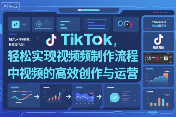 TikTok中视频制做流程,轻松实现Tk中视频的高效创作与运营-168网创