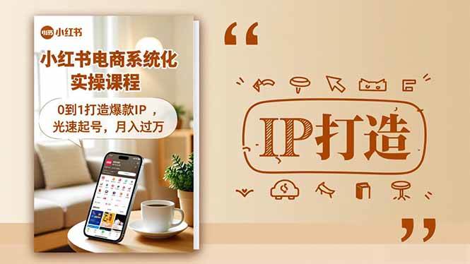 （16614期）小红书流量变现系统化实操课程，0到1打造爆款IP，光速起号，月入过万-168网创