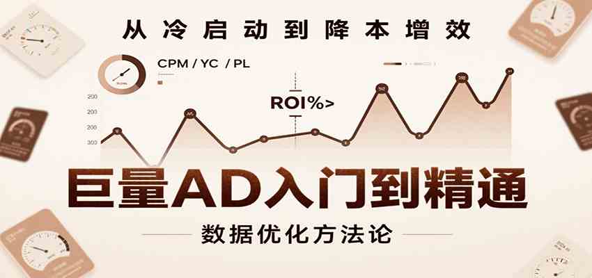 巨量AD入门到精通,含工具、设置、定向、优化等广告投放全流程-168网创