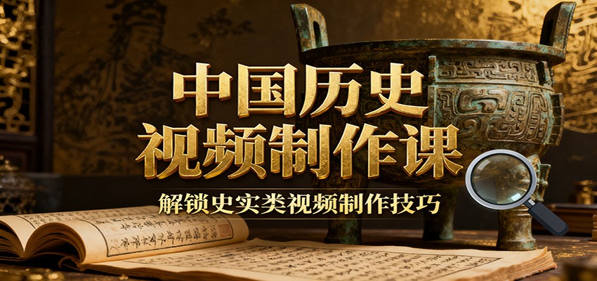 中国历史视频制作课：疆域地图集+参考文案+练习素材，解锁史实类视频制作技巧-168网创
